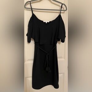 Black Cold-Shoulder Dress